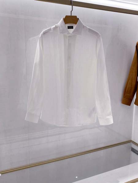 2025年12月30日新作Zegnaシャツ秋冬高級品/DM工...