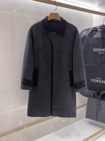2025年12月30日新作HERMESオーバーコート秋冬高級...