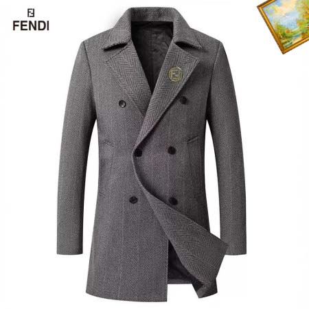 2026年1月4日Fendi新作秋冬のダッフルコートに厚手のロングスーツビジネス紳士人気商品/TY工場