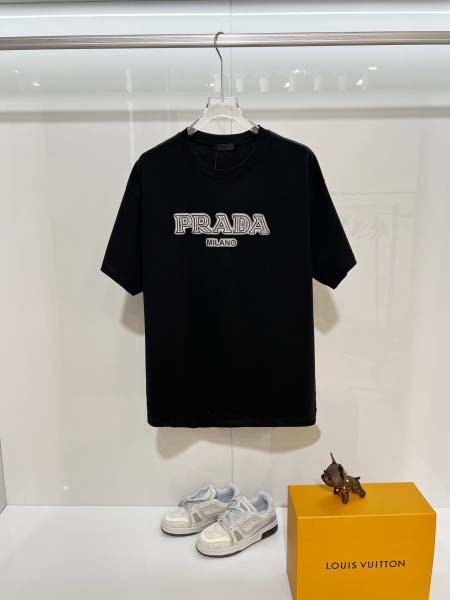 2026年1月14日新作Prada半袖 tシャツ高品質人気商...