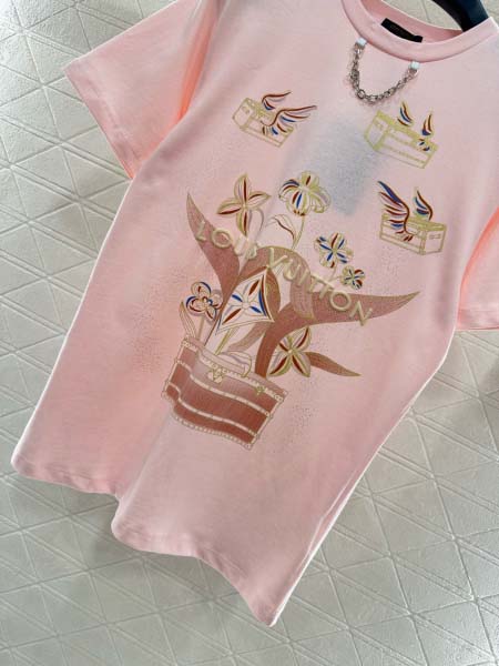 2026年2月26日入荷早春新作Louis Vuitton半袖 tシャツファッション/誕生日プレゼント/贈り物 can工場