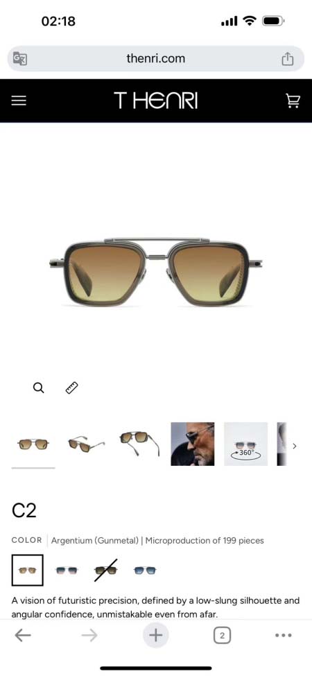 2026年2月6日入荷新品THENRI原版復刻サングラスギフ...