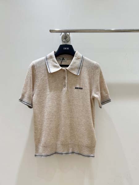 2026年2月26日入荷早春新作Miumiu半袖 tシャツフ...