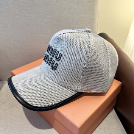 2026年3月22日入荷早春新作MiuMiu帽子／野球帽ファッション/誕生日プレゼント/贈り物 HT工場