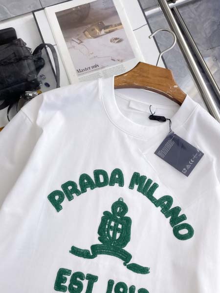 2026年3月28日入荷新作Prada半袖Tシャツ春夏高品質超厳選★入手困難/LD工場