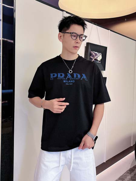 2026年3月31日入荷新作Prada半袖Tシャツ春夏高品質超厳選★入手困難/LD工場