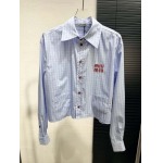 2026年3月6日入荷早春新作 Miumiuシャツファッション/誕生日プレゼント/贈り物 can工場
