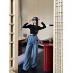 2026年3月9日入荷早春新作Pradaジーパン女性用ファッション/誕生日プレゼント/贈り物 can工場