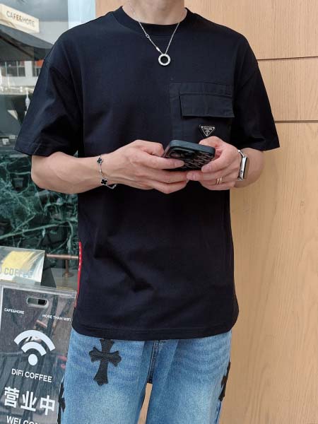 2026年3月31日入荷新作Prada半袖Tシャツ春夏高品質...