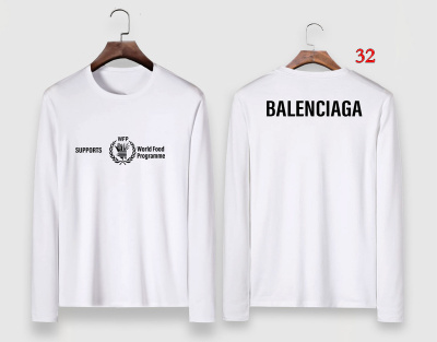 バレンシアガ 人気 メンズの長袖Tシャツ 32工場 M-6XL
