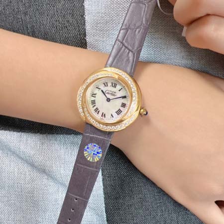 カルティエ 高品質33mm女性石英電池式 腕時計