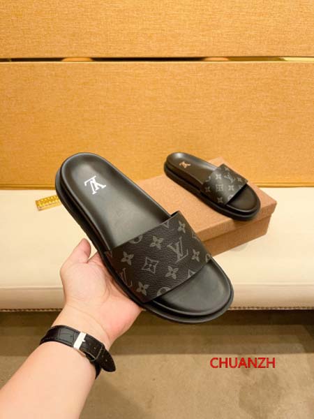 2024年7月1日新品入荷ルイヴィトンメンズのスリッパ chuanzh工場