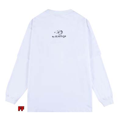 2025年新作早春 バレンシアガ長袖 Tシャツ 綿 男女兼用  FF工場