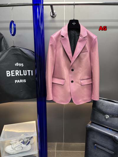 秋冬原版復刻 新品 Berluti 本革 ジャケットアウター...