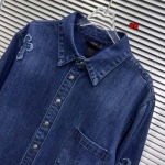 新作入荷高品質クロムハーツ デニム 長袖 シャツ  agfs工場