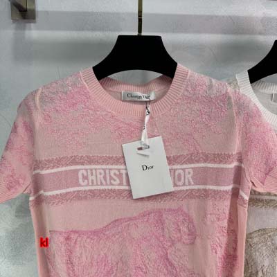 Dior2025早春最新コレクション！ 金糸刺繍ニット半袖