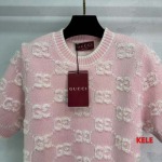 2025年早春高級N品新品グッチ半袖  カシミヤ セーター   KL工場