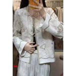 婦人服のハイエンドの品質のシャネル【外套】【新元素】重工芸刺繡