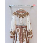 2025年1月26日新作 高品質zimmermann*M新作おすすめラップ風ロングワンピースオレンジペイズリー