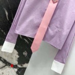 プラダ24SS---秋冬新作レタースモールロゴタイラペルシャツ