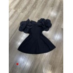 valentino新作 ワンショルダー立体大花ウエストドレス Smlxl