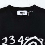Maison MargielaメゾンマルジェラMM6デジタル着用ニットクルーネックジャンパー