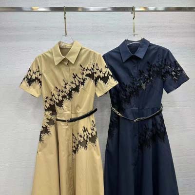 春夏-バレンチノコットン刺繍ファッションドレス！