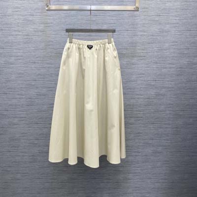 024春夏プラダロングハーフスカート_！
