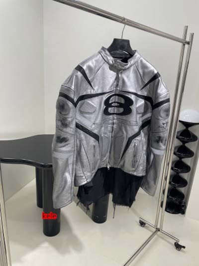 2025年2月11日新着Balenciagaバレンシアガジャケット 牛の革 kele 工場