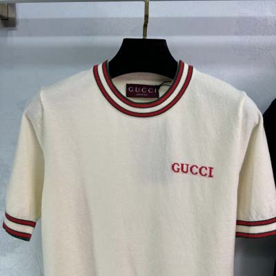 2025年2月12日新作Gucci Knit Short Sleeve  kele 工場