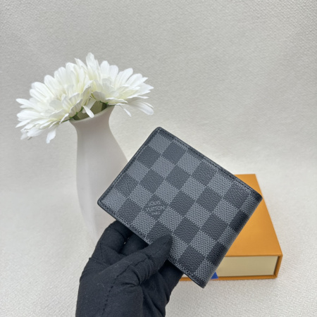 2025年2月24日早春新品M60895 MULTIPLEMultipleDamier， ルイヴィトン二つ折りの短財布 zy工場