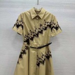 春夏-バレンチノコットン刺繍ファッションドレス！
