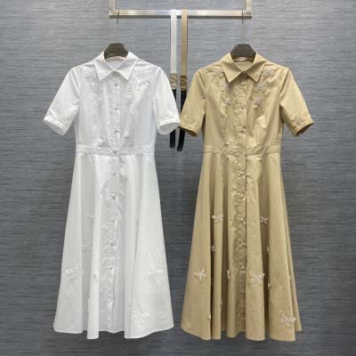 早春夏ヴァレンティノウーステッドコットンウエストドレス