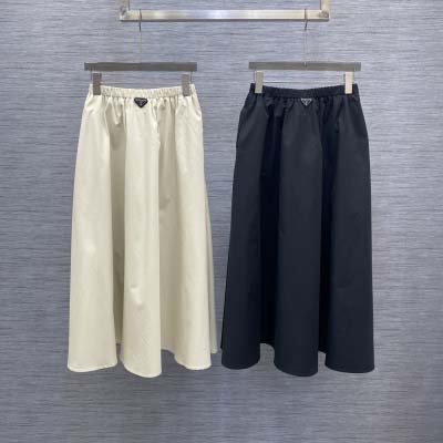 024春夏プラダロングハーフスカート_！