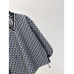 クリスチャンディオール24S--Vネックオールドフラワースウェットシャツ
