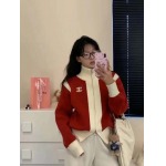 Celine パンダカラーブロックカーディガン コート