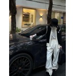 Celine パンダカラーブロックカーディガン コート