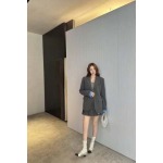 2025早春新作miumiu カレッジ風アルファベット刺繡コート can工場