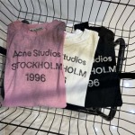 acne studios 1996 サンスクリーンT カラー ホワイト ブラック ピンク
