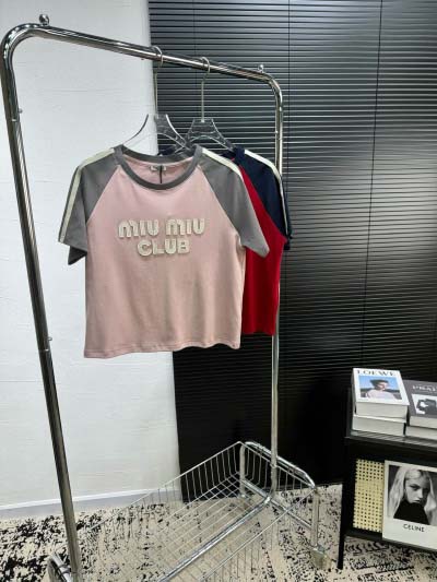 2025年2月9日新品miumiu 半袖 Tシャツcan 工...