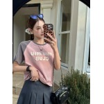 2025年2月9日新品miumiu 半袖 Tシャツcan 工場