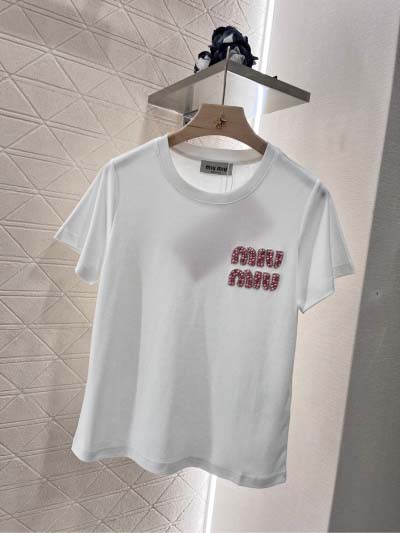 2025年2月9日新作MiuMiu半袖 Tシャツ can 工...