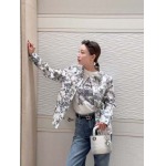 Chrome Hearts 2020 ss早春新超特大十字架皮標図案フード付きコート