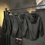 2025年2月9日新品入荷prada2025春の新しいタイプのナイロンの衛衣,フード付きジッパーcan 工場