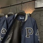 2025年2月9日新商品入荷prada カレッジカラーリブのベースボールジャケットcan 工場