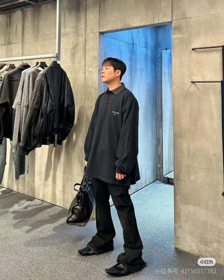 2025年3月23日入荷春夏新作Balenciagaシャツ襟ポロパーカー長袖 can工場