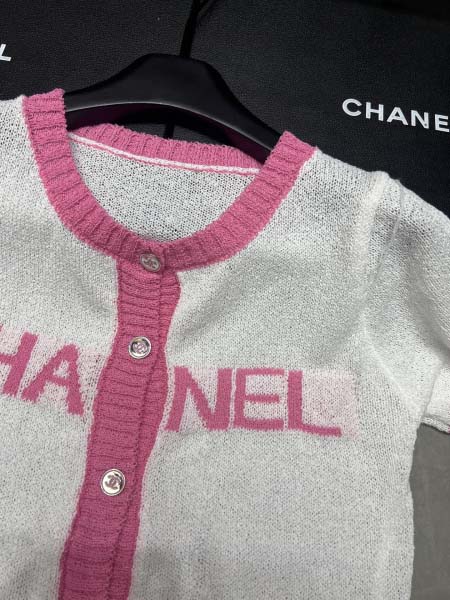 2025年3月24日入荷春夏新作Chanelニット 半袖Tシャツ can工場