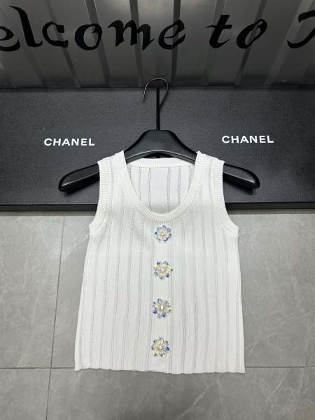 2025年3月24日入荷春夏新作Chanelニット タンクトップ can工場