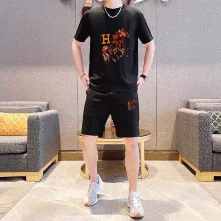 2025年3月28日入荷新作HERMES夏メンズ 上下セットM-5XL/zhan工場