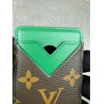 2025年3月17日新品 カードホルダーLouis Vuitton 6.5 x 9.5 x 0.5cm   Monogram Macassar  zy工場